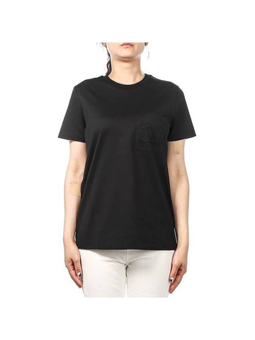 Women's Papaia Short Sleeve T-Shirt Black - MAX MARA - BALAAN 1