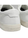 Men's Andy Leather Low Top Sneakers White - SAINT LAURENT - BALAAN 4