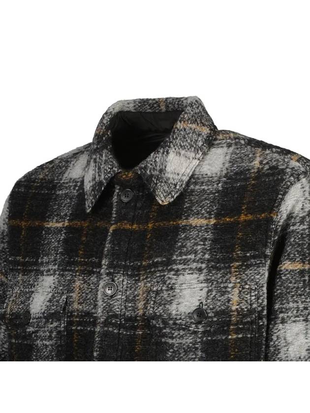 Kervont Check Shirt Jacket Anthracite - ISABEL MARANT - BALAAN 5