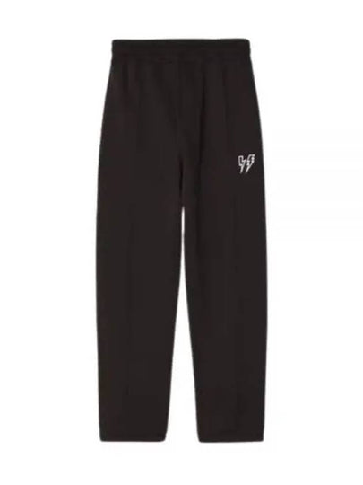 Loose Low Rise Embroidered Bolt Track Pants Iron Black - NEIL BARRETT - BALAAN 2