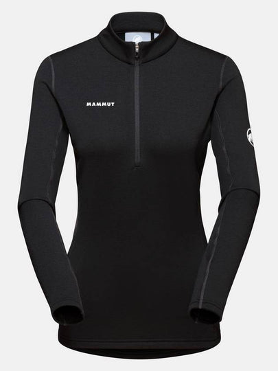 Women's Aenergy ML Half Zip Pull Long Sleeve T-Shirt Black - MAMMUT - BALAAN 2