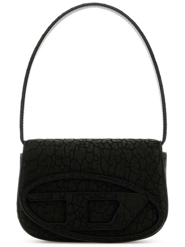 1DR Iconic Leather Shoulder Bag Black - DIESEL - BALAAN 2