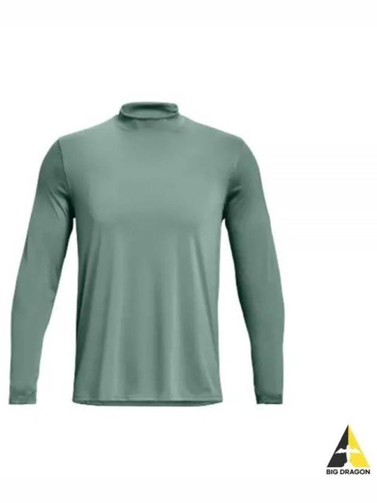 Men's UA Terrain Mock Long Sleeve T-Shirt Green - UNDER ARMOUR - BALAAN 2