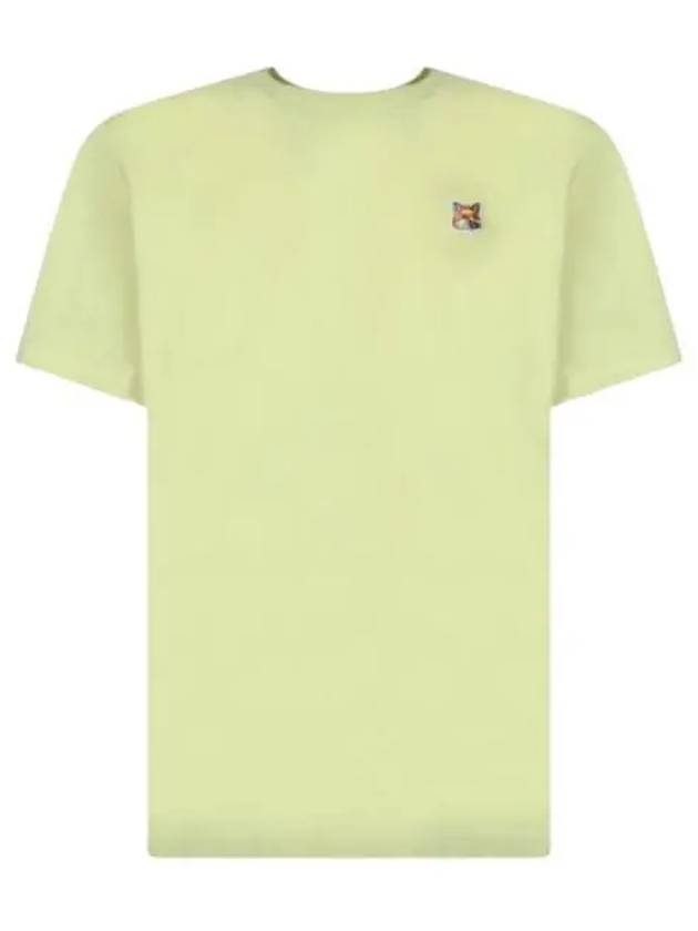 Fox Head Patch Classic Short Sleeve T-Shirt Yellow - MAISON KITSUNE - BALAAN 2