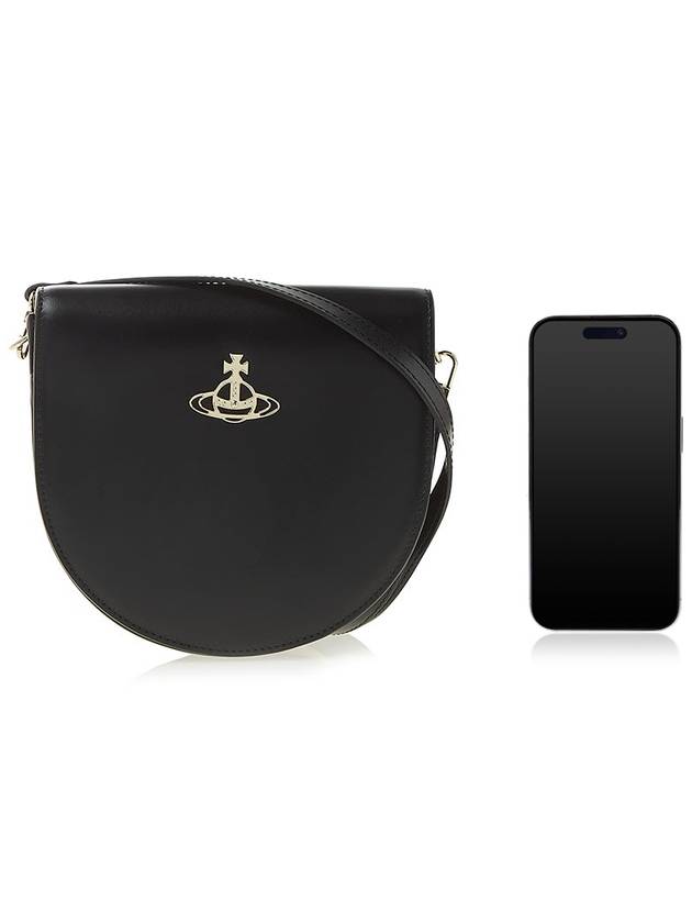 Sarah Saddle Cross Bag Black - VIVIENNE WESTWOOD - BALAAN 7