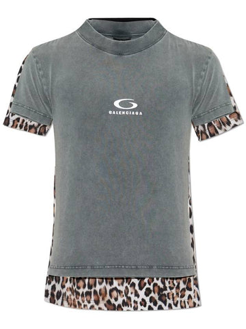 Balenciaga T-shirt Made Of Combined Materials, Unisex, Grey - BALENCIAGA - BALAAN 1