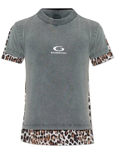 Balenciaga T-shirt Made Of Combined Materials, Unisex, Grey - BALENCIAGA - BALAAN 1