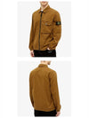 Men's Waffen Pocket Zip-Up Jacket Brown - STONE ISLAND - BALAAN 6