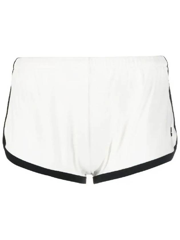 Logo Patch Trim Shorts White - COURREGES - BALAAN 2