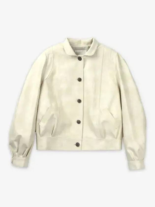 VERSO Vintage Mandarin Collar Blouson Jacket Cream VR24FWJP001CREAM - VERSO DESIGN - BALAAN 1