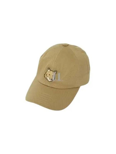 Bold Fox Head Embroidery 6 Panel Ball Cap Beige - MAISON KITSUNE - BALAAN 2