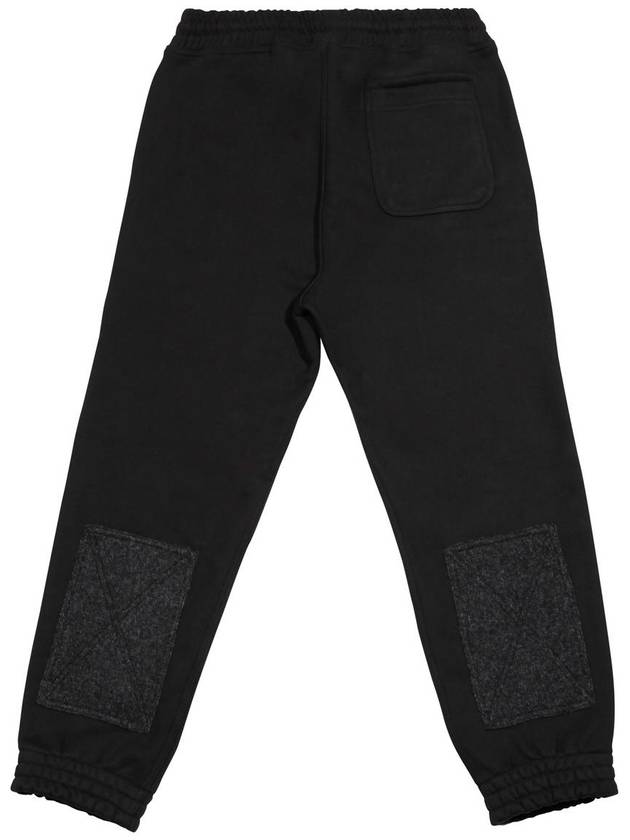 University Circle Wool Patch Sweatpants Black MSP2088 - IFELSE - BALAAN 3