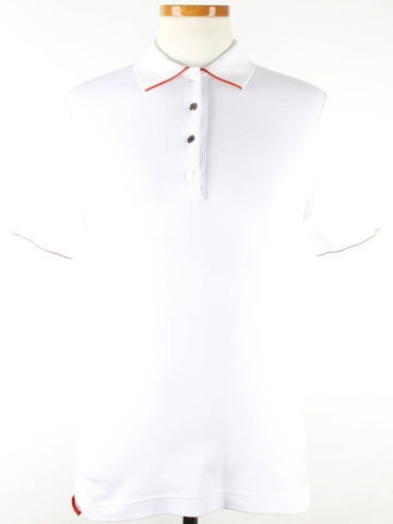 Silver Celie PK Short Sleeve Collar L - HERMES - BALAAN 1