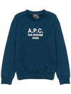 Women's Tina Logo Sweat Sweatshirt Navy - A.P.C. - BALAAN 3