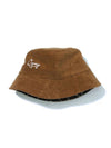 JACQUARD PATTERN WARM BUCKET HAT BROWN - OGARP - BALAAN 1