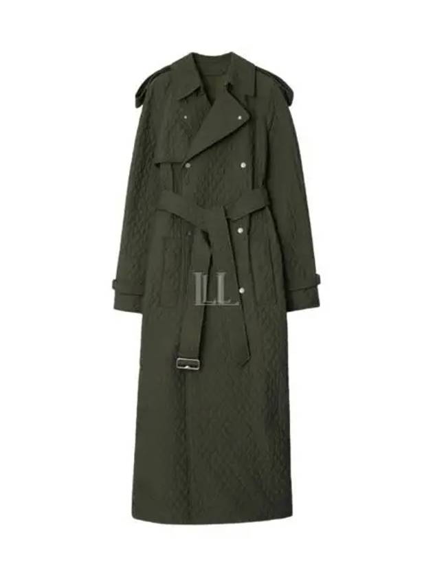 Double Breasted Quilted Trench Coat Loch - BURBERRY - BALAAN 2