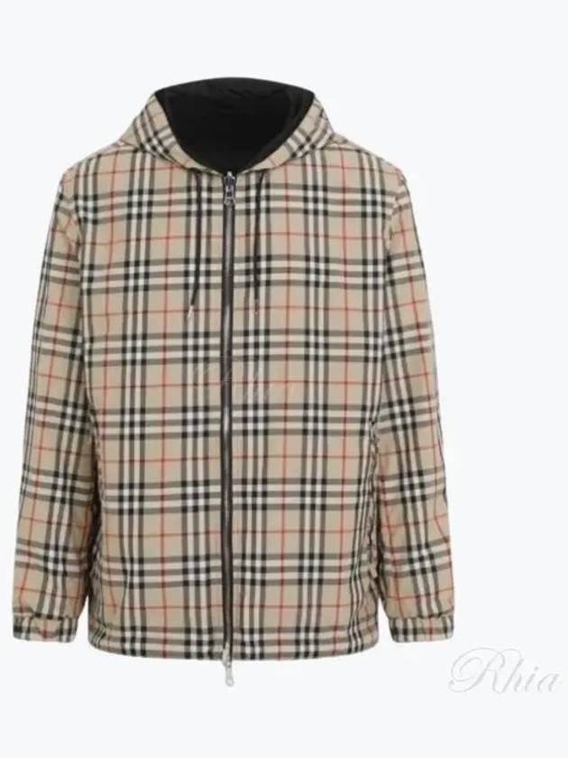 Reversible Vintage Check Hooded Jacket Archive Beige - BURBERRY - BALAAN 2