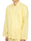 Poplin Pajamas Long Sleeve Shirt Lemonade - TEKLA - BALAAN 3