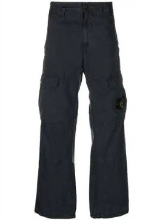 Old Treatment Brushed Cotton Canvas Cargo Straight Pants - STONE ISLAND - BALAAN 2