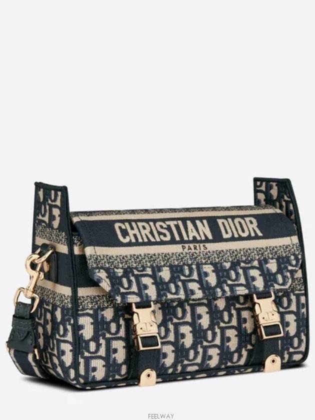 Camp Oblique Jacquard Small Cross Bag Blue - DIOR - BALAAN 4