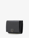 Anagram Pebble Grain Calfskin Half Wallet Black - LOEWE - BALAAN 3