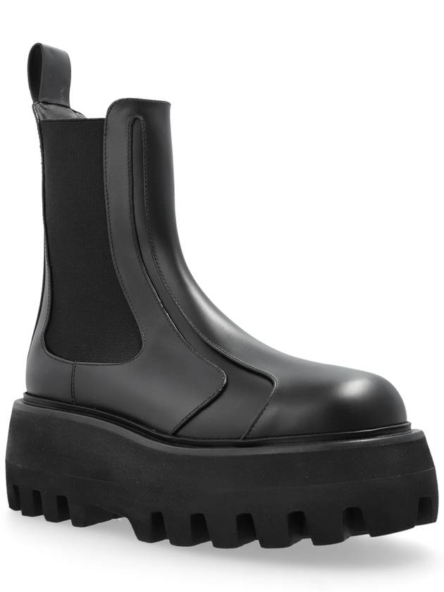 Alexander McQueen Leather Ankle Boots, Men's, Black - ALEXANDER MCQUEEN - BALAAN 4