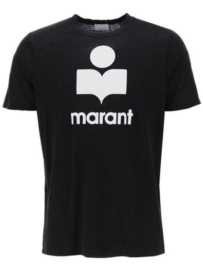 Karman Logo Short Sleeve T-Shirt Black - ISABEL MARANT - BALAAN 2