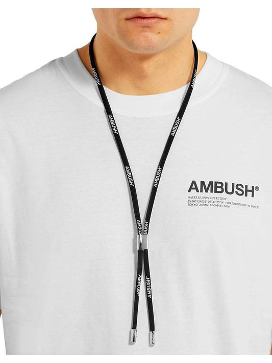 Embush Silver Cord logo Strap Necklace - AMBUSH - BALAAN 1