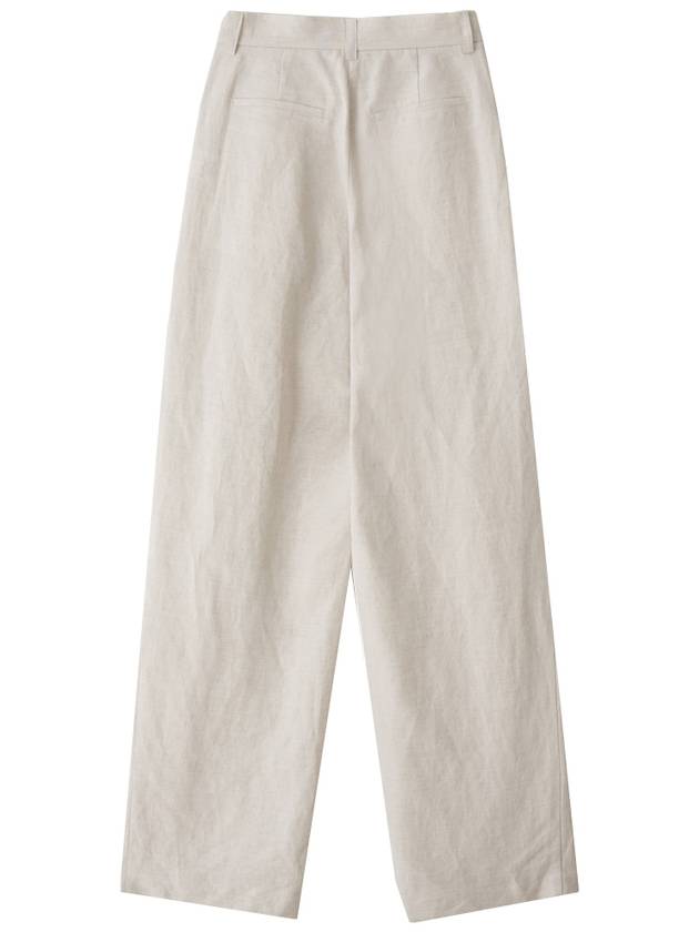 Linen Pintuck Wide Slacks Ivory - LESEIZIEME - BALAAN 10