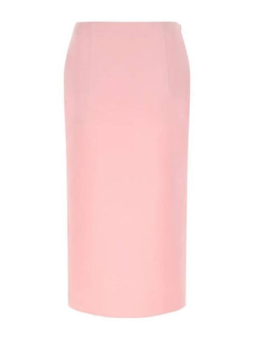 double satin H-line skirt pink - PRADA - BALAAN 1