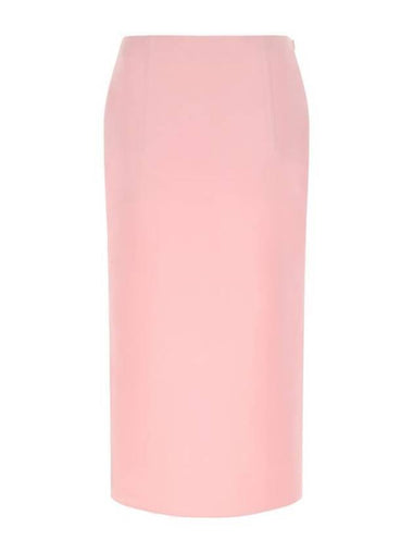 double satin H-line skirt pink - PRADA - BALAAN 1