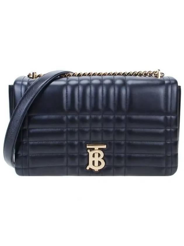 Lola Quilted Leather Medium Cross Bag Black - BURBERRY - BALAAN 3