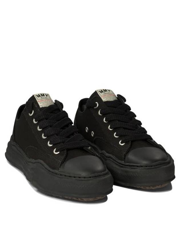 Peterson OG Sole Canvas Low Sneakers Black - MAISON MIHARA YASUHIRO - BALAAN 2