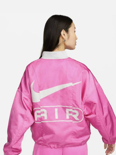 Air Woven Oversized Bomber Jacket Pink - NIKE - BALAAN 2