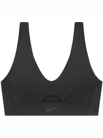 W Sports Bra DRI FIT Indie Plunge Cutout Bra FD7287 010 - NIKE - BALAAN 1