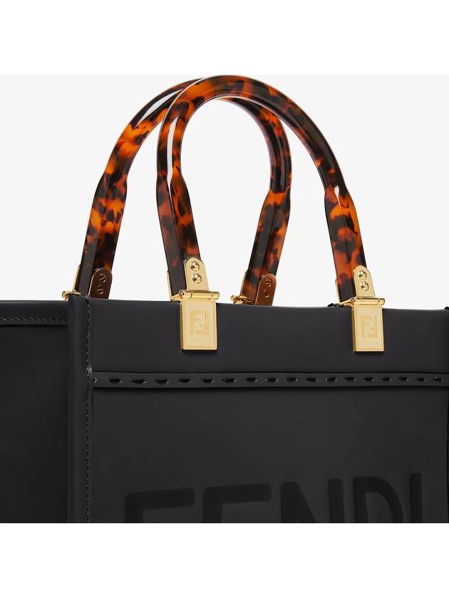 Sunshine Small Leather Tote Bag Black - FENDI - BALAAN 6