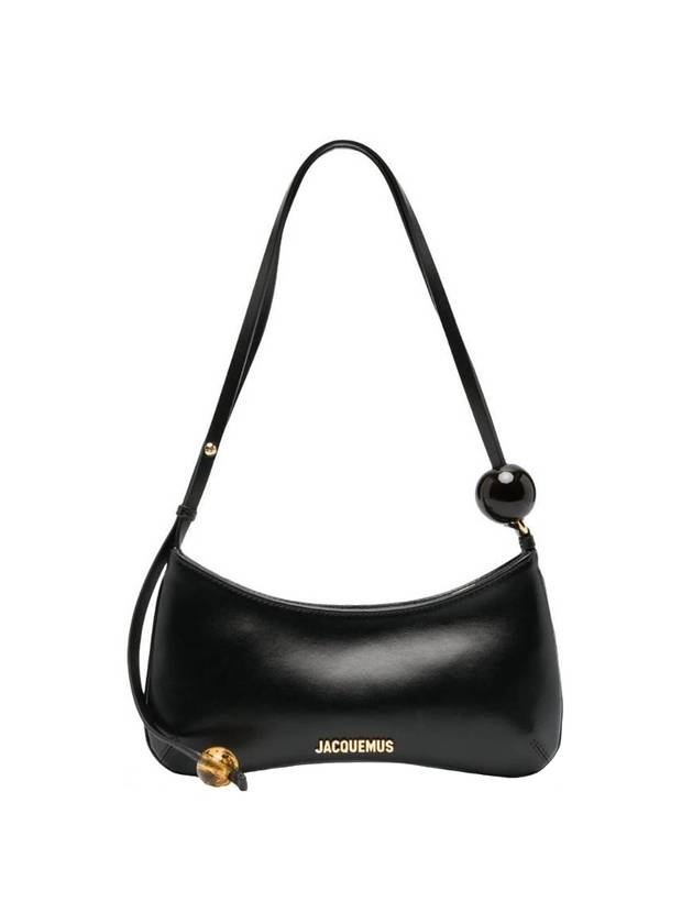 Le Bisou Perle Beaded Shoulder Bag Black - JACQUEMUS - BALAAN 1