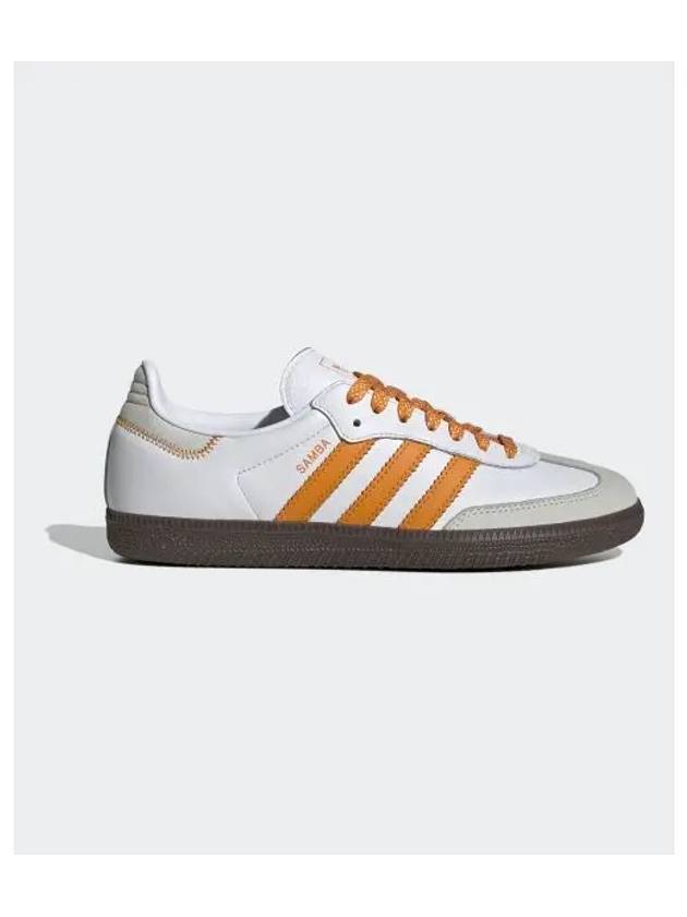 Samba OG Leather Low Top Sneakers Orange Cloud White - ADIDAS - BALAAN 2