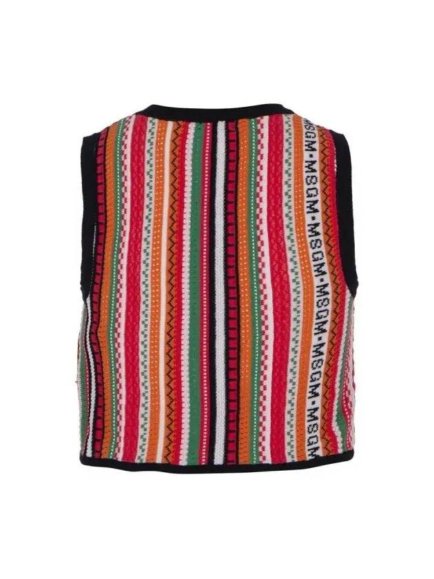 Kids Striped Vest Multi S4MSJGTA165 044 - MSGM - BALAAN 3