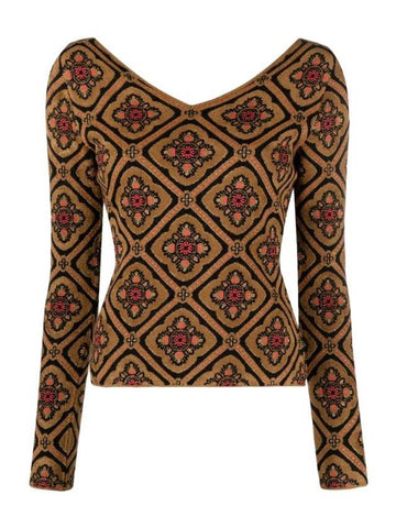 FW23 SWEATER 119269214 1BLACKMULTI - ETRO - BALAAN 1