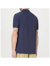 Short Sleeve Polo T Shirt Navy LM00208KJ7002 - MAISON KITSUNE - BALAAN 4