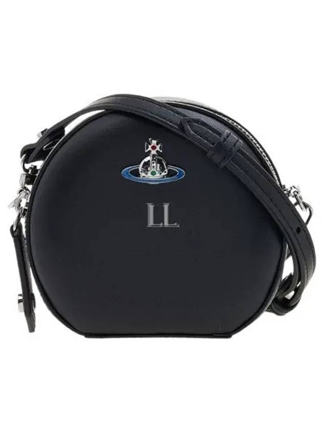 Logo Round Cross Bag Black - VIVIENNE WESTWOOD - BALAAN 2