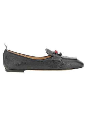 Women's 3 Bow Loafer Black - THOM BROWNE - BALAAN.