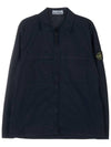 Wappen Patch Double Pocket Cotton Zip-Up Jacket Dark Navy - STONE ISLAND - BALAAN 2