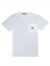 Fissato Treatment Organic Cotton Short Sleeve T-Shirt White - STONE ISLAND - BALAAN 2