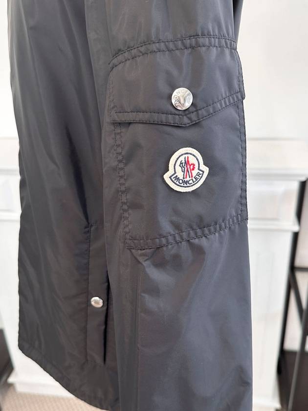 Etiache Rain Hooded Zip Up Black - MONCLER - BALAAN 7