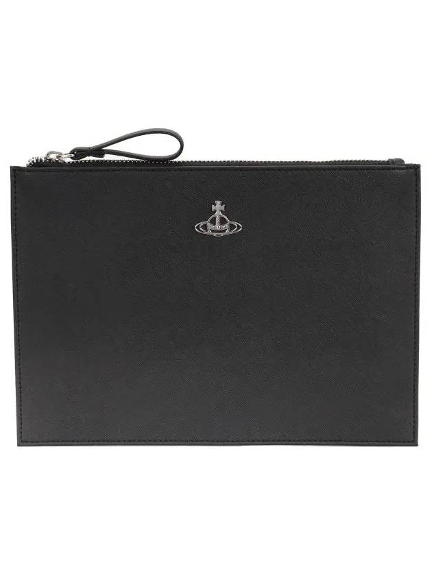 Derby Clutch Bag Black - VIVIENNE WESTWOOD - BALAAN.