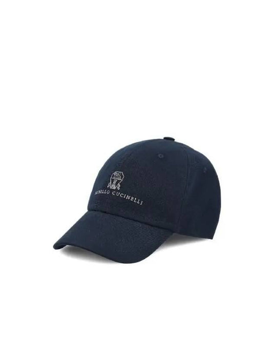 Hat M252D9850CKL84 AI24 NAVY MEDIUM GRAY - BRUNELLO CUCINELLI - BALAAN 2