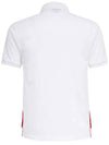 Men's Three Stripes Pocket Mercerized Short Sleeve Polo Shirt White - THOM BROWNE - BALAAN 4