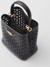 Panier Leather Mini Bag Black - PRADA - BALAAN 8